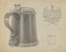 Silver Tankard, c. 1936. Creator: Joseph Rothenberg