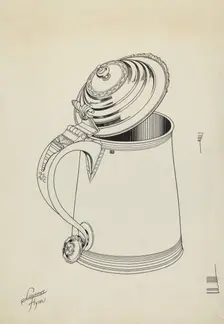Silver Tankard, c. 1936. Creator: Lawrence Flynn