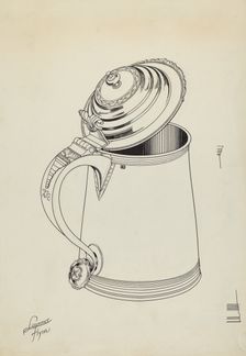 Silver Tankard, c. 1936. Creator: Lawrence Flynn