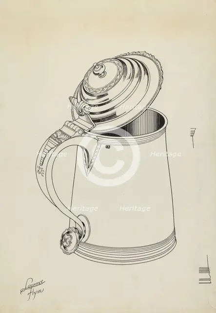 Silver Tankard, c. 1936. Creator: Lawrence Flynn.