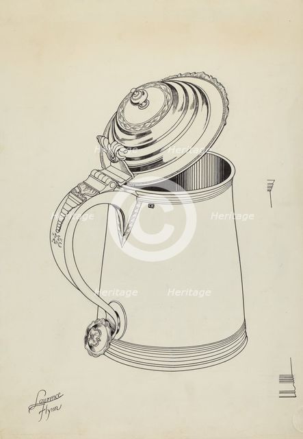 Silver Tankard, c. 1936. Creator: Lawrence Flynn.
