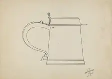 Silver Tankard, c. 1936. Creator: Lawrence Flynn