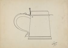 Silver Tankard, c. 1936. Creator: Lawrence Flynn