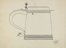 Silver Tankard, c. 1936. Creator: Lawrence Flynn