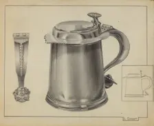 Silver Tankard, c. 1936. Creator: Leo Drozdoff
