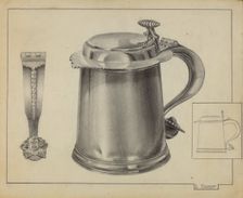 Silver Tankard, c. 1936. Creator: Leo Drozdoff