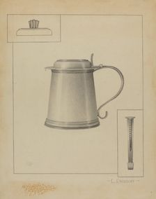 Silver Tankard, c. 1936. Creator: Leo Drozdoff
