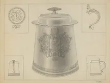 Silver Tankard, c. 1936. Creator: Michael Fenga