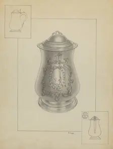 Silver Tankard, c. 1936. Creator: Michael Fenga