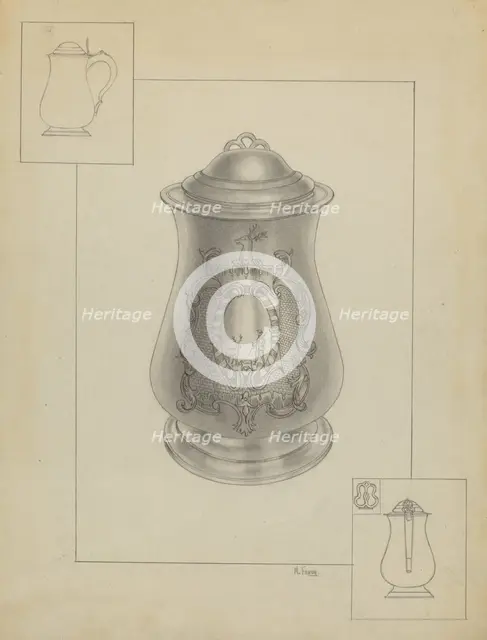 Silver Tankard, c. 1936. Creator: Michael Fenga.