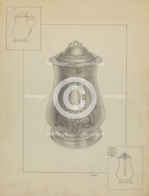 Silver Tankard, c. 1936. Creator: Michael Fenga.