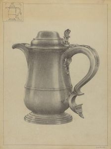 Silver Tankard, c. 1936. Creator: Simon Weiss