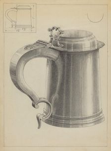 Silver Tankard, c. 1936. Creator: Simon Weiss