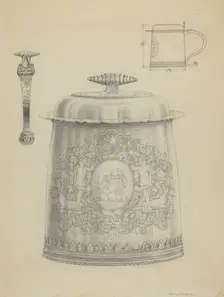 Silver Tankard, c. 1936. Creator: Simon Weiss