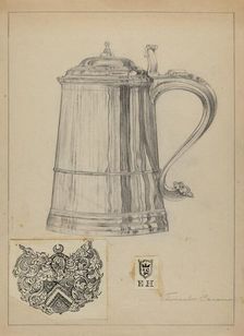 Silver Tankard, c. 1936. Creator: Vincent Carano