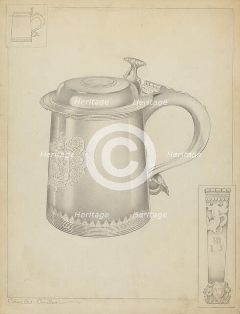 Silver Tankard, c. 1937. Creator: Charles Cullen.