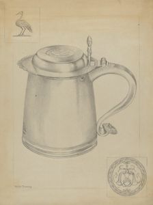 Silver Tankard, c. 1937. Creator: Hester Duany