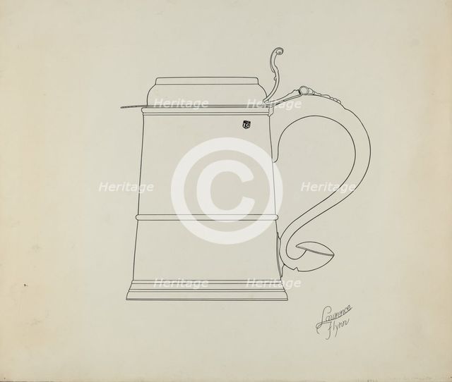 Silver Tankard, c. 1938. Creator: Lawrence Flynn.