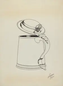 Silver Tankard, c. 1938. Creator: Lawrence Flynn