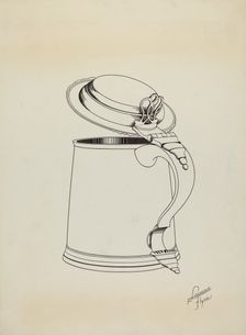 Silver Tankard, c. 1938. Creator: Lawrence Flynn