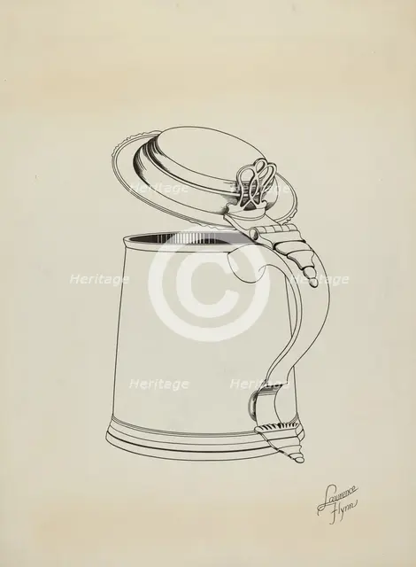 Silver Tankard, c. 1938. Creator: Lawrence Flynn.