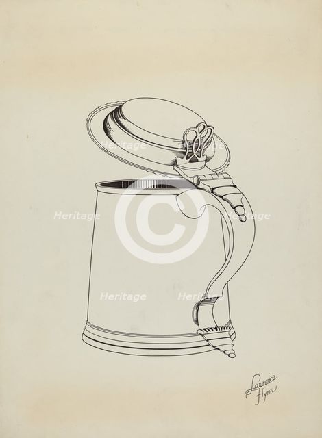 Silver Tankard, c. 1938. Creator: Lawrence Flynn.