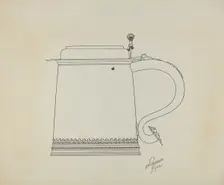 Silver Tankard, c. 1938. Creator: Lawrence Flynn
