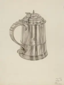 Silver Tankard, c. 1938. Creator: Palmyra Pimentel