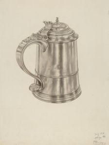 Silver Tankard, c. 1938. Creator: Palmyra Pimentel