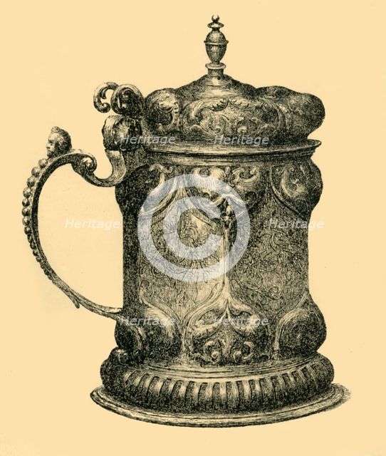 Silver tankard, c1625, (1881). Creator: J Brooke.