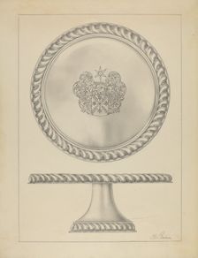 Silver Tazza, c. 1936. Creator: Horace Reina