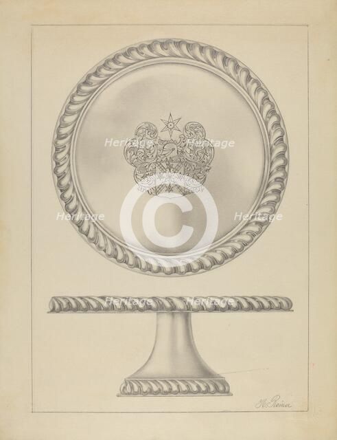 Silver Tazza, c. 1936. Creator: Horace Reina.