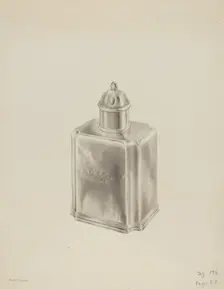 Silver Tea Caddy, c. 1939. Creator: Hester Duany