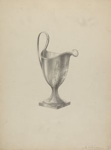 Silver Tea Set Creamer, 1935/1942. Creator: Simon Weiss