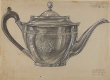 Silver Teapot, 1934. Creator: Margaret Knapp