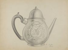 Silver Teapot, 1935/1942. Creator: Clayton Braun