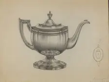 Silver Teapot, 1935/1942. Creator: Gerald Bernhardt