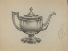 Silver Teapot, 1935/1942. Creator: Gerald Bernhardt