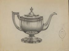 Silver Teapot, 1935/1942. Creator: Gerald Bernhardt