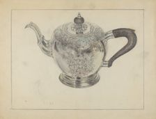 Silver Teapot, c. 1936. Creator: Vincent Carano