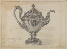 Silver Teapot, c. 1936. Creator: Vincent Carano
