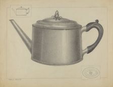 Silver Teapot, c. 1936. Creator: Charles Garjian