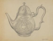 Silver Teapot, c. 1936. Creator: Clayton Braun