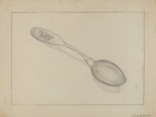 Silver Teaspoon, 1935/1942. Creator: Frank Nelson