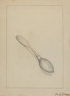Silver Teaspoon, 1935/1942. Creator: Frank Nelson