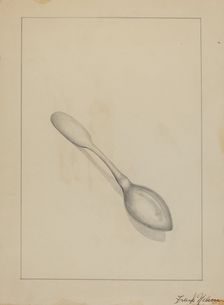 Silver Teaspoon, 1935/1942. Creator: Frank Nelson