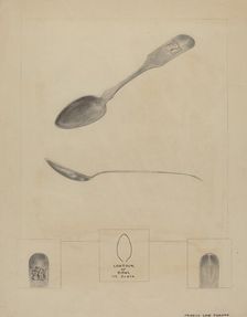 Silver Teaspoon, 1935/1942. Creator: Francis Law Durand