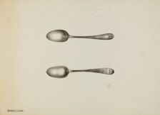 Silver Teaspoon, c. 1938. Creator: Kalamian Walton