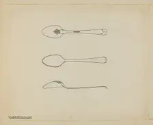 Silver Teaspoon, c. 1939. Creator: Kalamian Walton