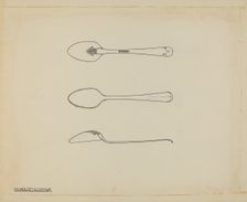 Silver Teaspoon, c. 1939. Creator: Kalamian Walton